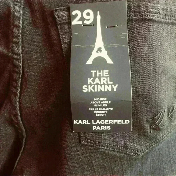 NWT! Karl Lagerfeld The Karl Skinny Jeans. - Picture 9 of 9